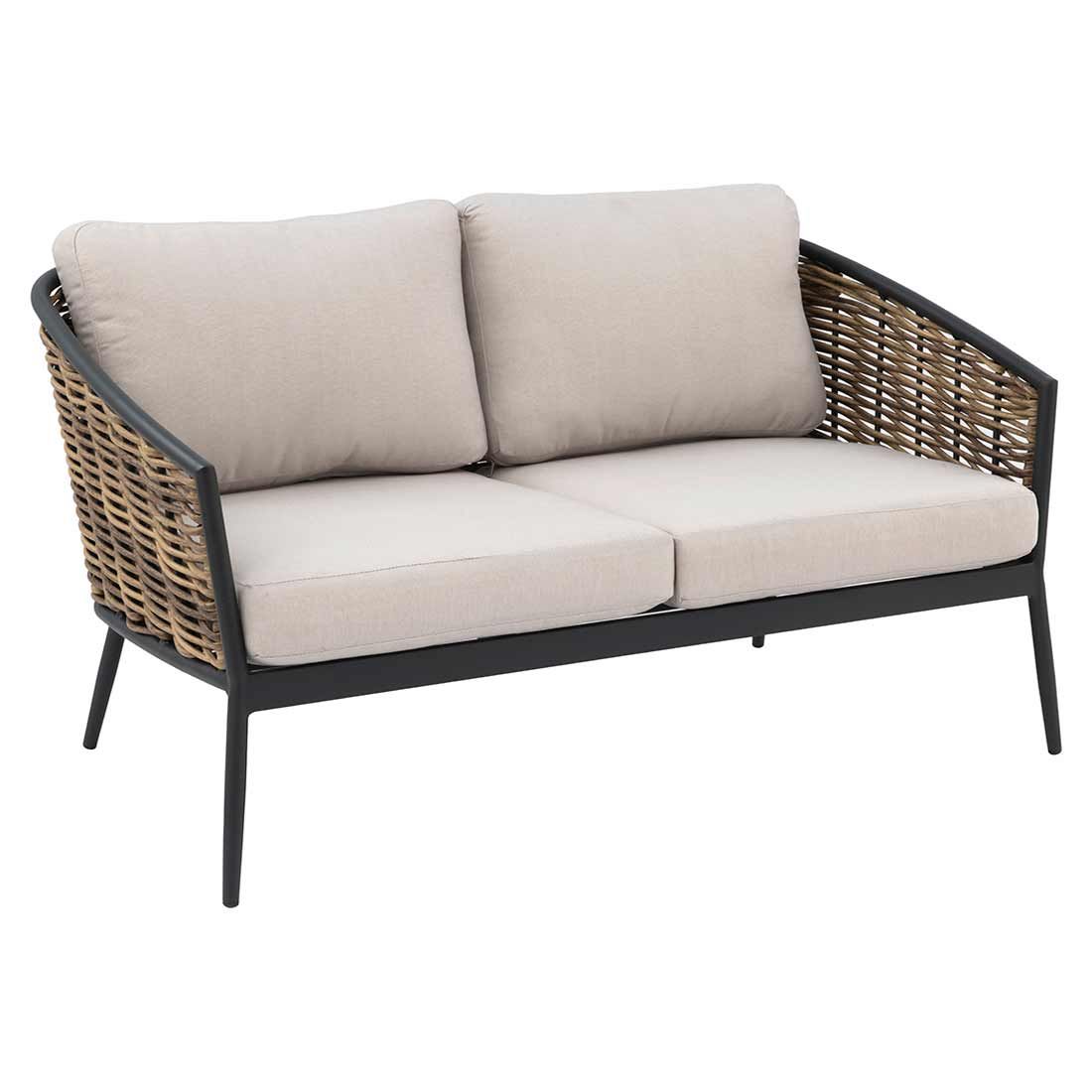 OUTLIV. Falun Lounge-Gruppe 4-tlg. Aluminium/Rope