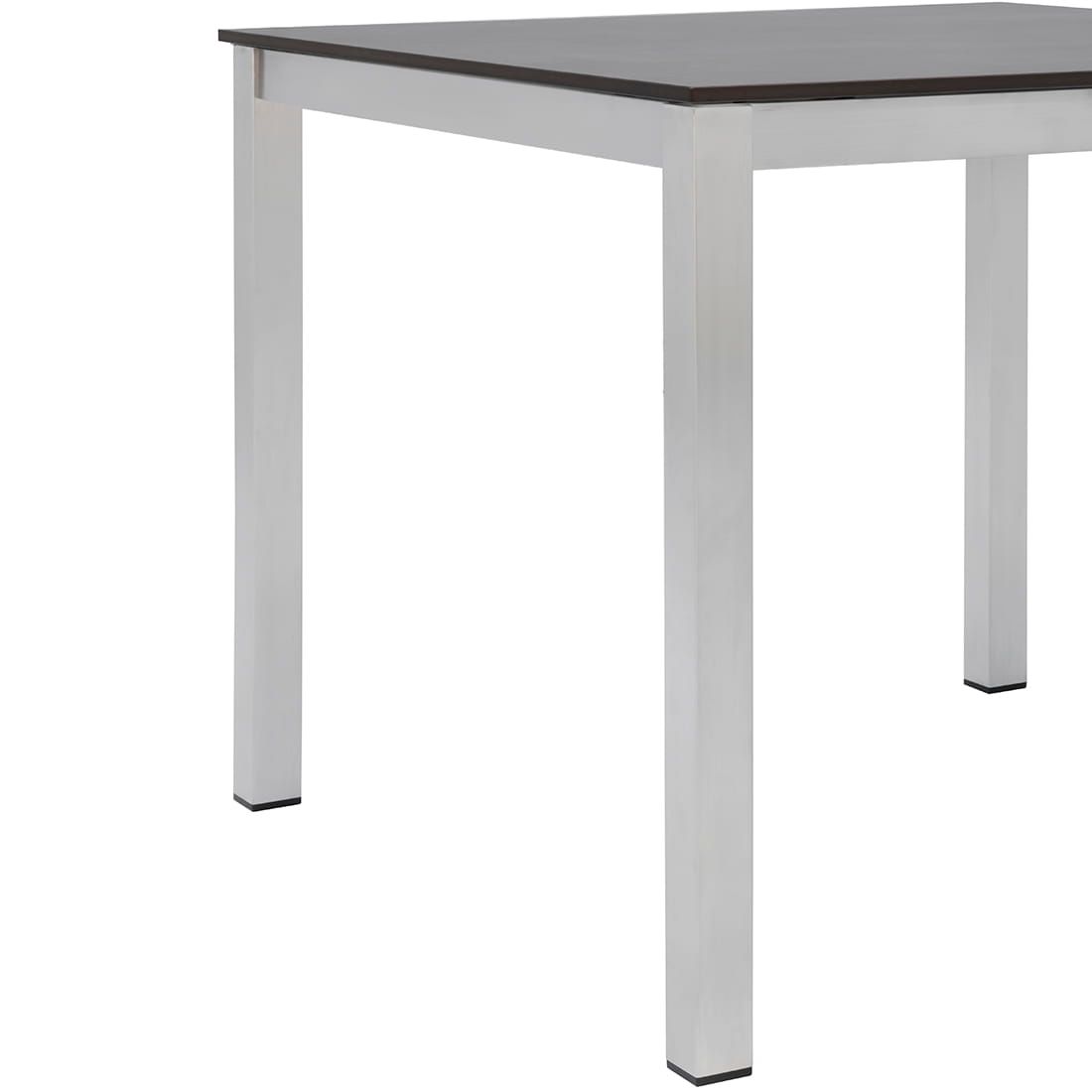 OUTLIV. Gartentisch 90x90cm Edelstahl/HPL