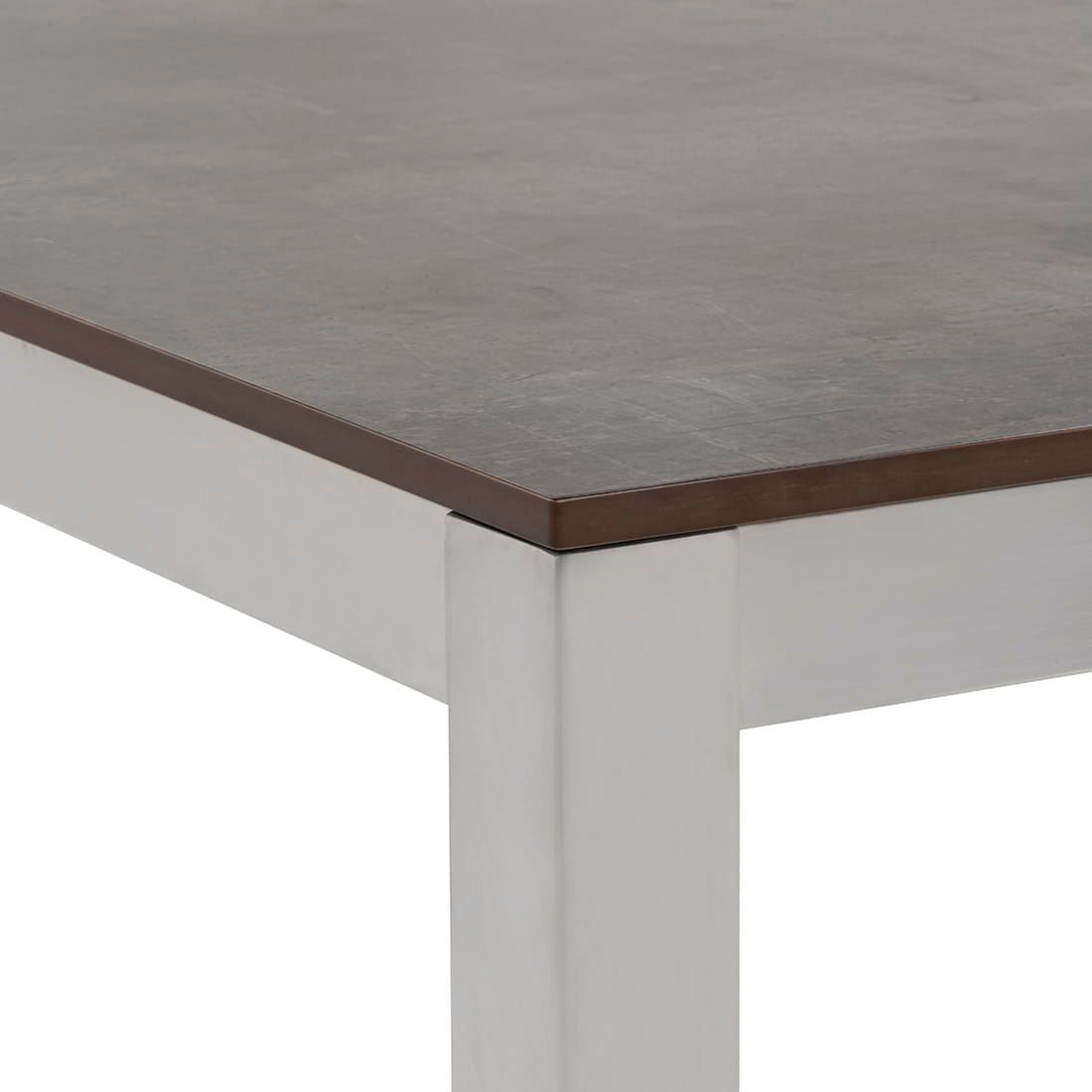 OUTLIV. Gartentisch 90x90cm Edelstahl/HPL