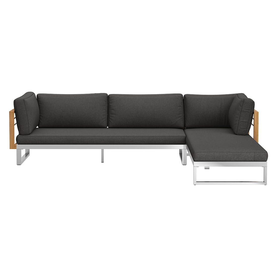 OUTLIV. Hawaii Ecklounge Edelstahl/Teak/Polster