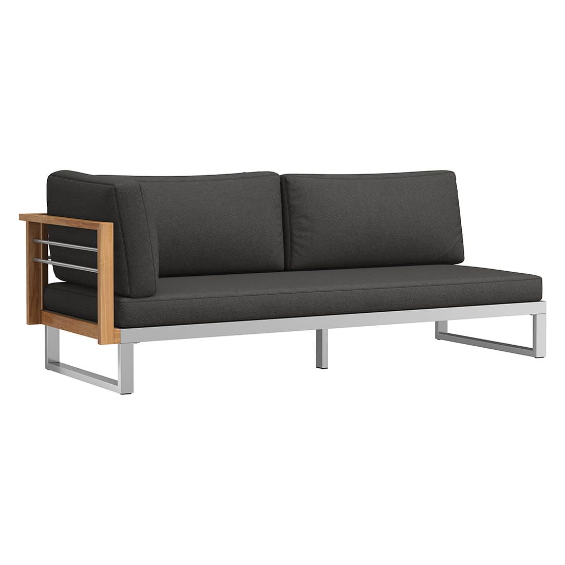 OUTLIV. Hawaii Ecklounge Edelstahl/Teak/Polster
