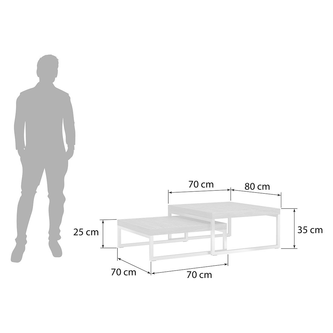 OUTLIV. Hawaii Ecklounge Edelstahl/Teak/Polster