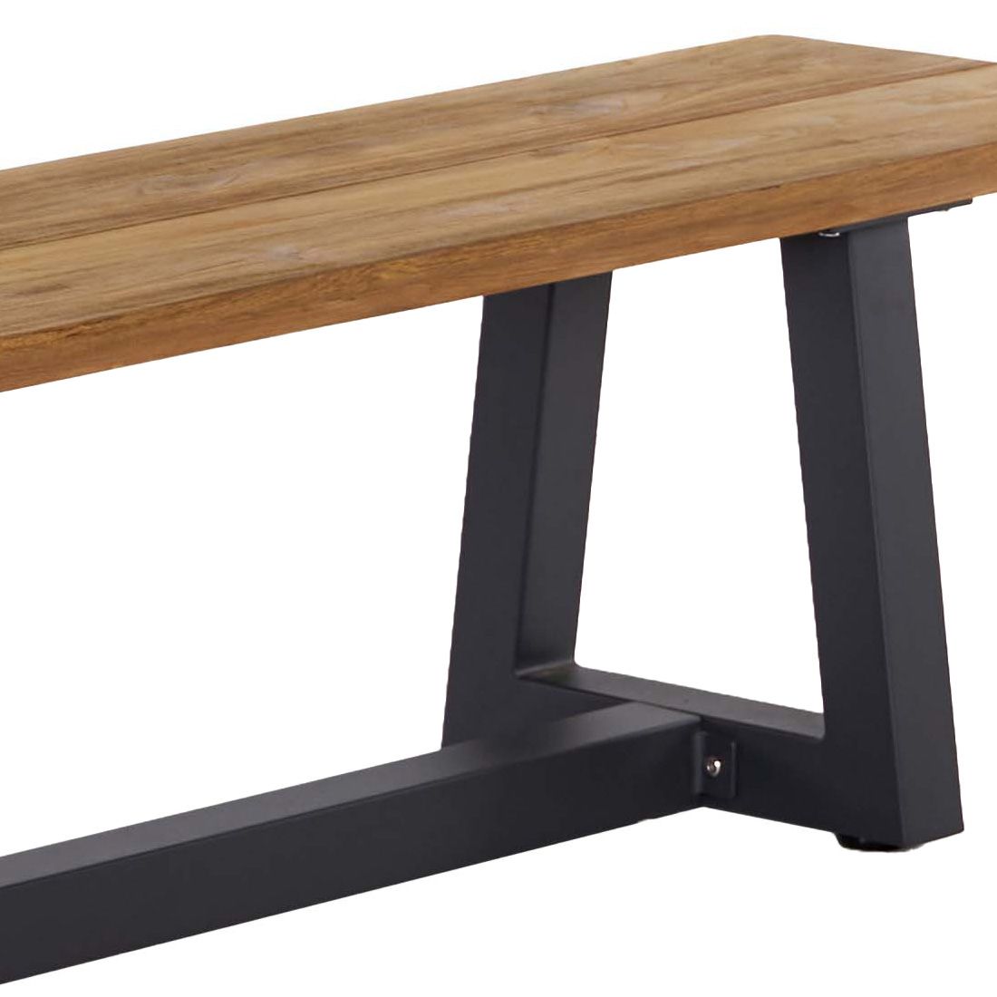 OUTLIV. Holland Gartenbank 220cm Aluminium/Teak