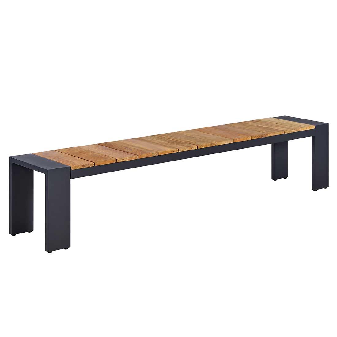 OUTLIV. Konis Gartenmöbelset 3-tlg. Tisch 220x100cm Aluminium/Teak recycelt