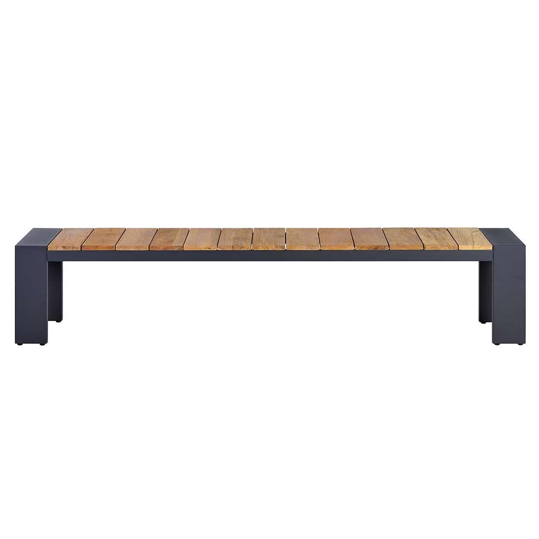 OUTLIV. Konis Gartenmöbelset 3-tlg. Tisch 220x100cm Aluminium/Teak recycelt