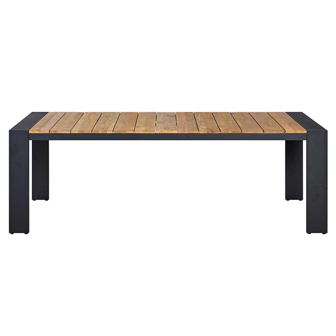 OUTLIV. Konis Gartentisch 200x100cm Aluminium/Teak Recycelt