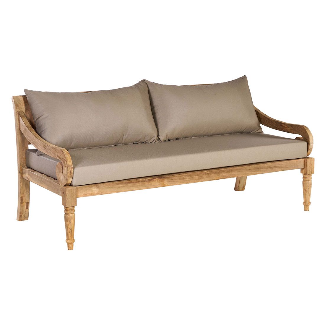 OUTLIV. Korfu Loungebank 166 cm Teak/Olefin