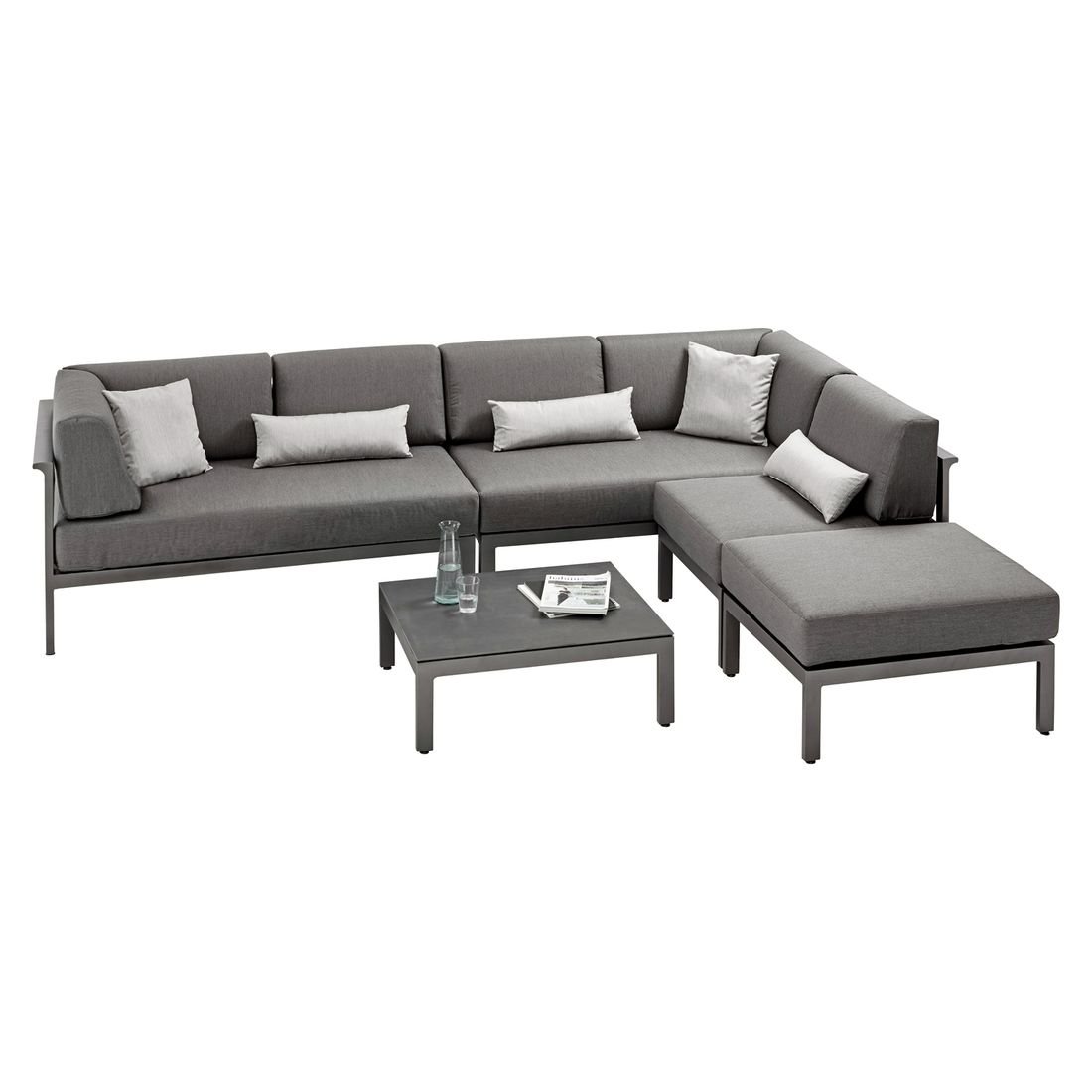 OUTLIV. Leonie Ecklounge 5-tlg. Aluminium/Polster