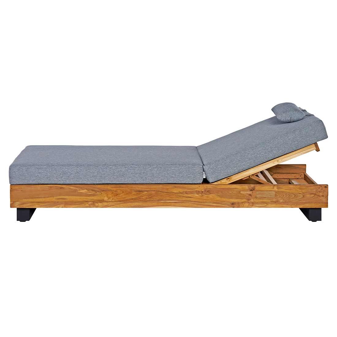 OUTLIV. Madrid Loungeliege 200x60cm Teak Recycelt/Olefin