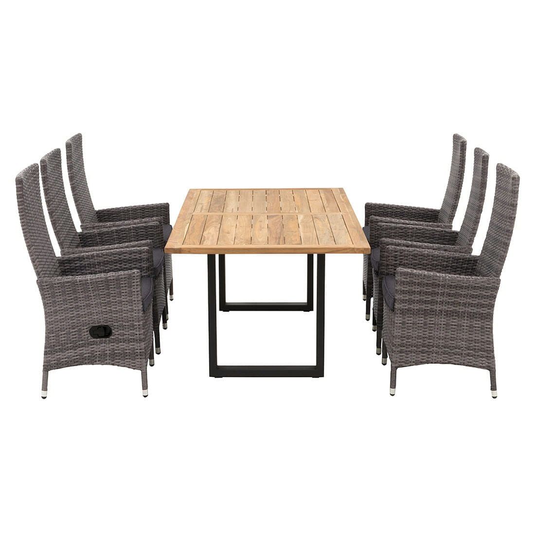 OUTLIV. Mexico Gartenmöbelset 7-tlg. mit Tisch 200x100cm