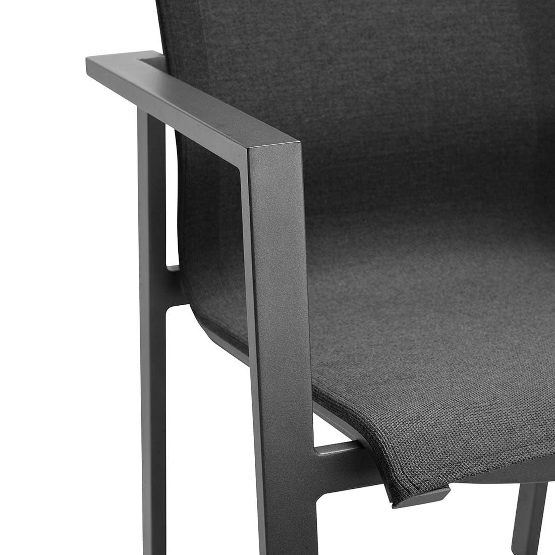 OUTLIV. Mia Stapelsessel hoch Aluminium/Textilene