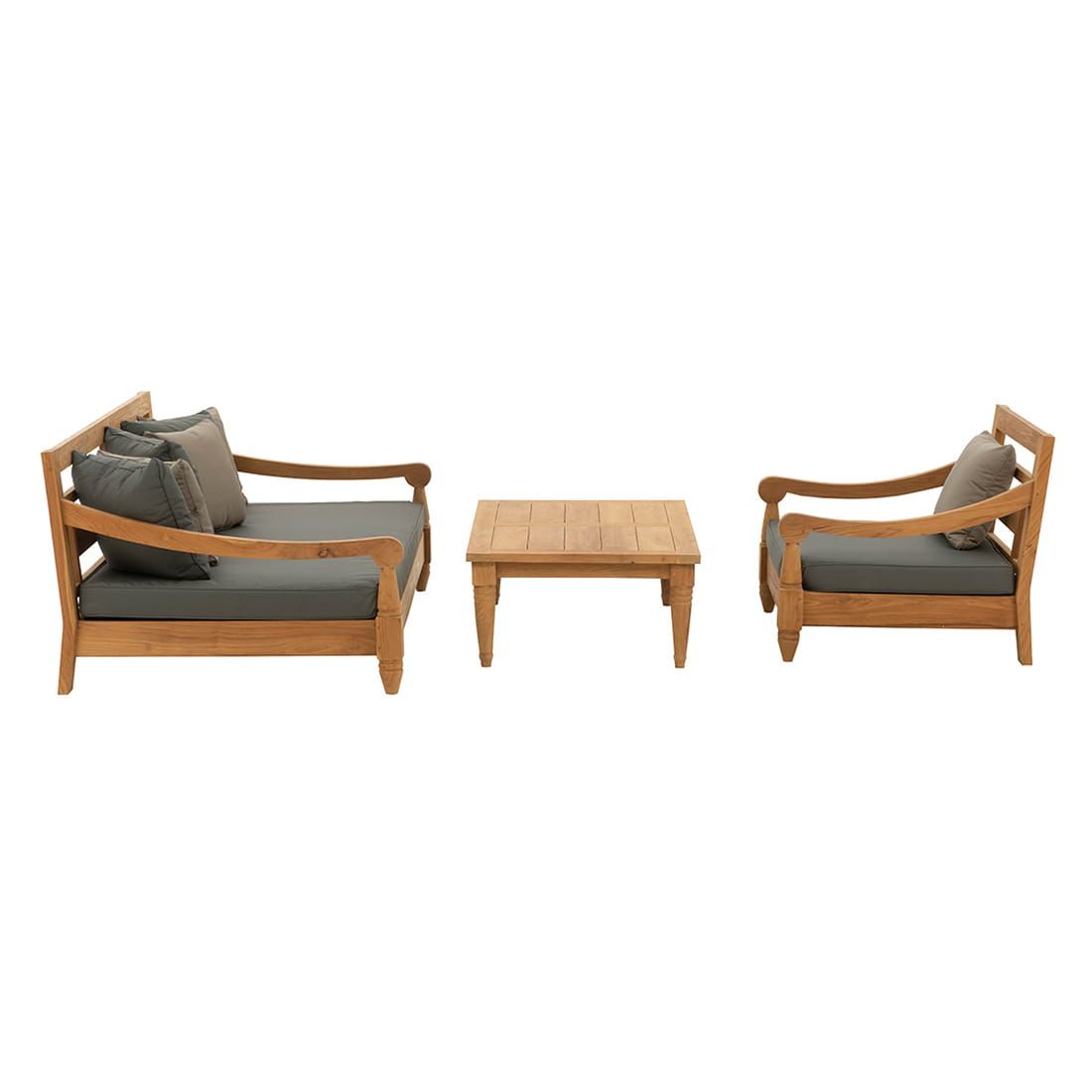 OUTLIV. Mojo Loungeset 3-tlg. Teakholz/Sunproof