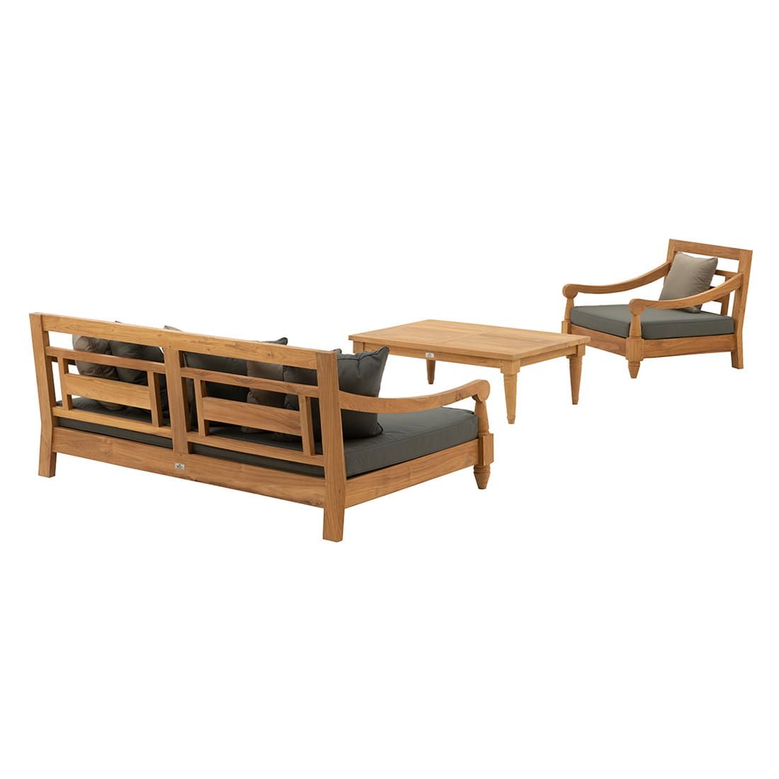 OUTLIV. Mojo Loungeset 3-tlg. Teakholz/Sunproof