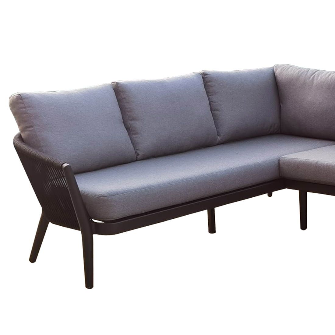 OUTLIV. Monet Ecklounge 3-tlg. Aluminium/Rope inkl. Kissen