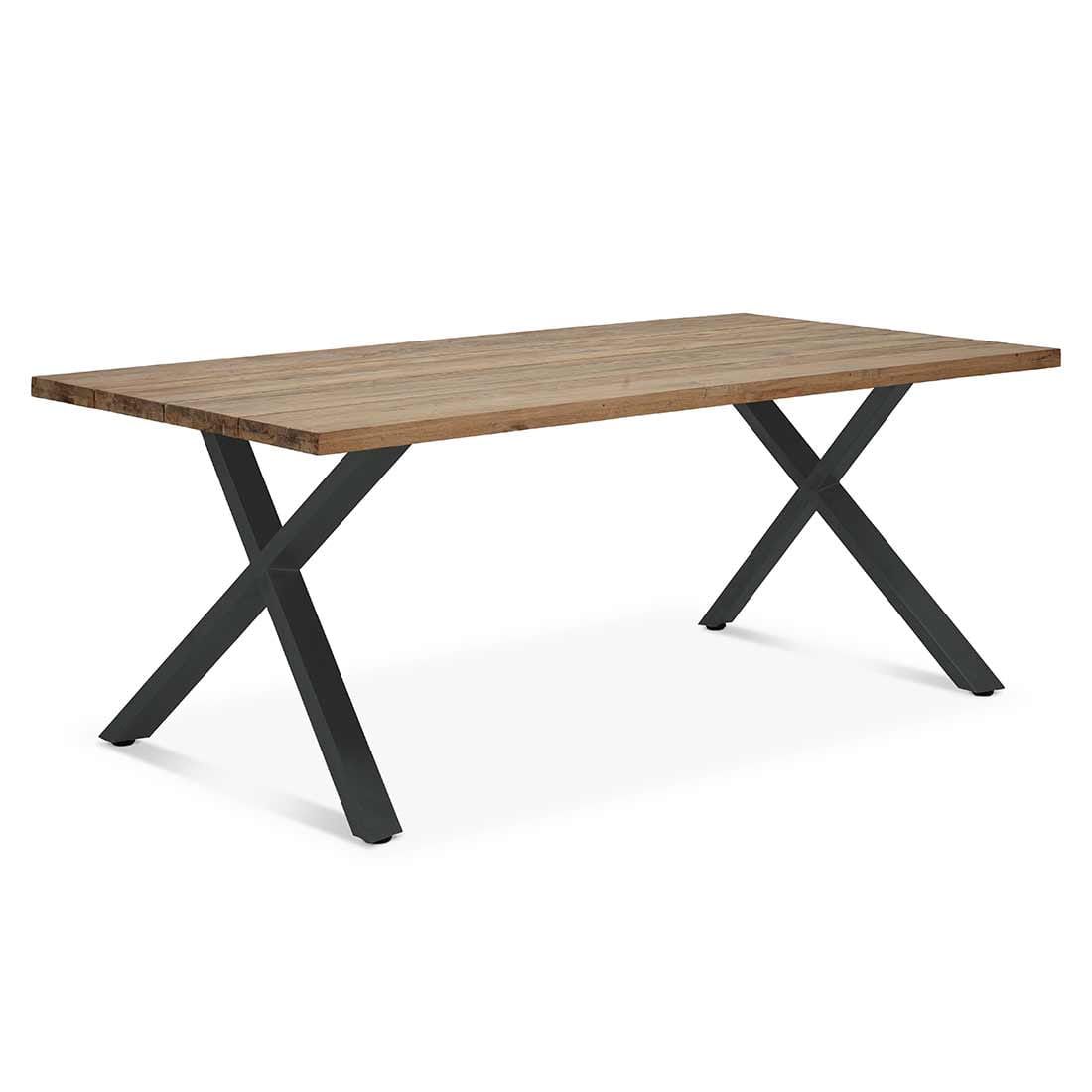 OUTLIV. Hudson Gartenmöbelset 3-tlg. Tisch 200x100cm Edelstahl/Teak  recycelt