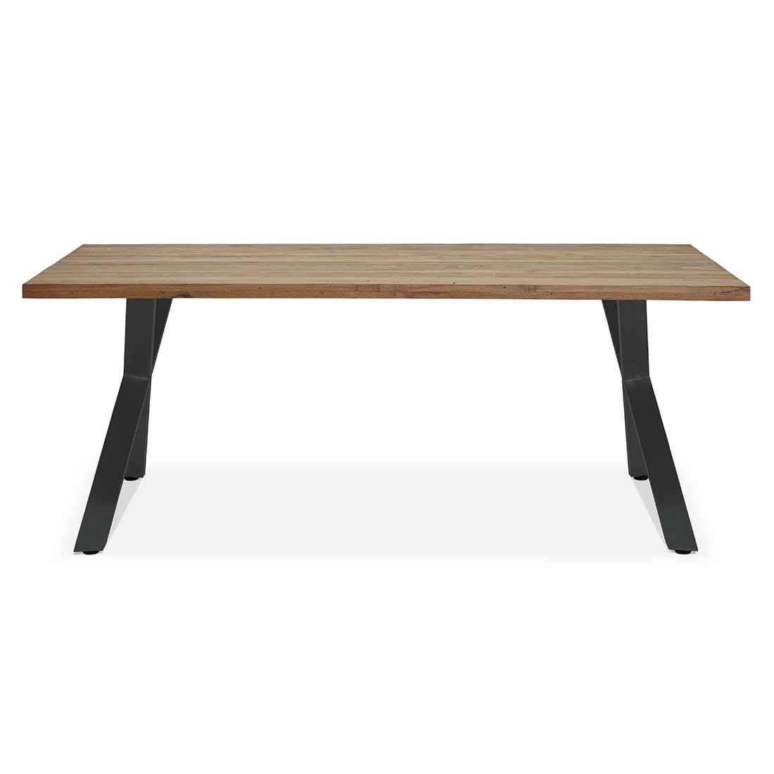 OUTLIV. Hudson Gartenmöbelset 3-tlg. Tisch 200x100cm Edelstahl/Teak  recycelt