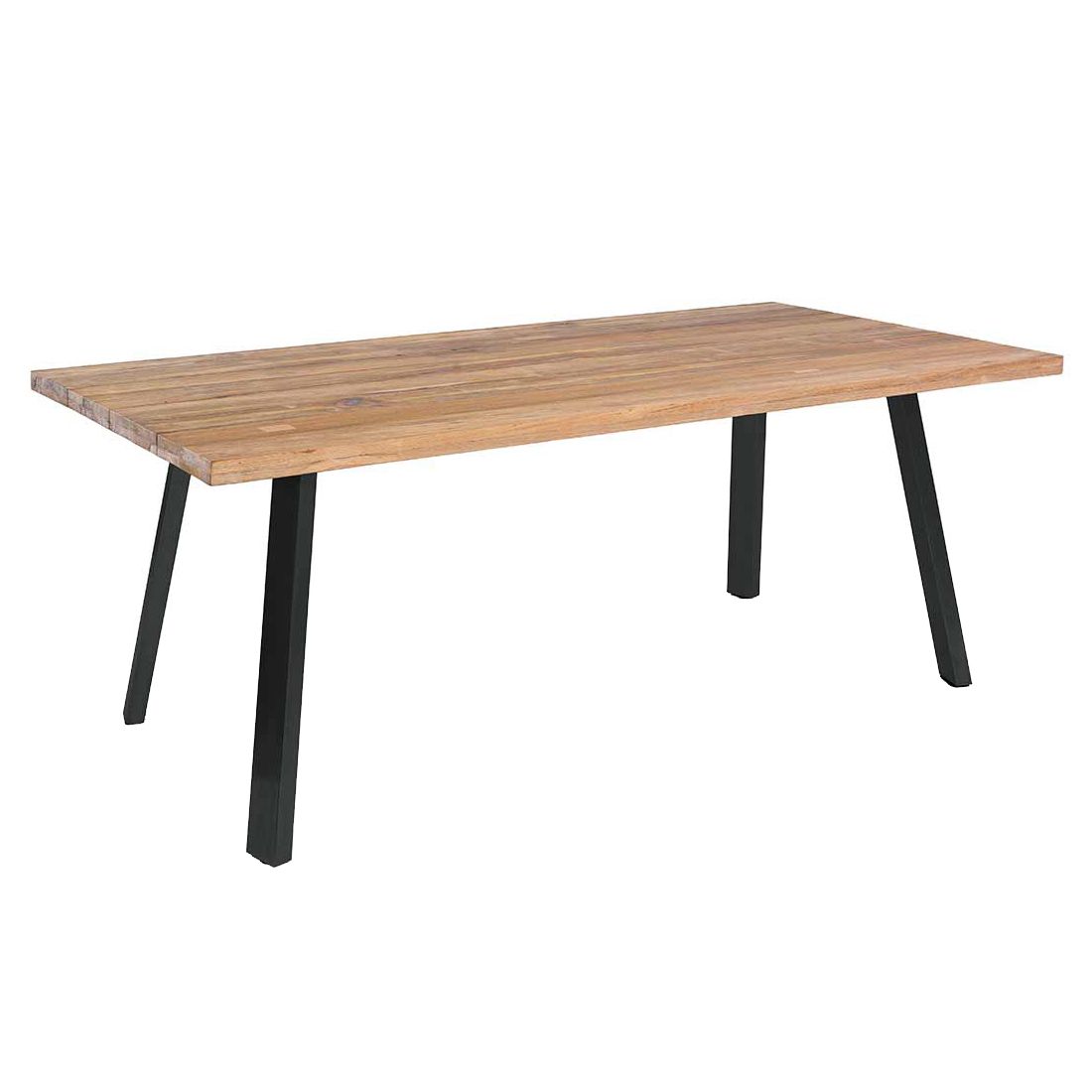 OUTLIV. Ohio Gartentisch 160x90cm Edelstahl/Teak Recycelt