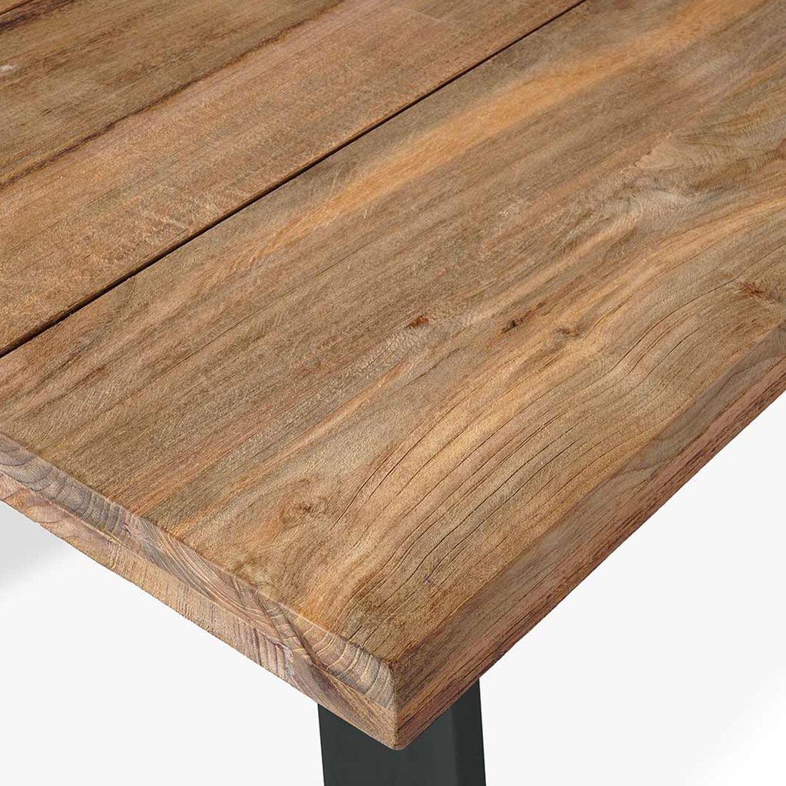 OUTLIV. Ohio Gartentisch 160x90cm Edelstahl/Teak Recycelt