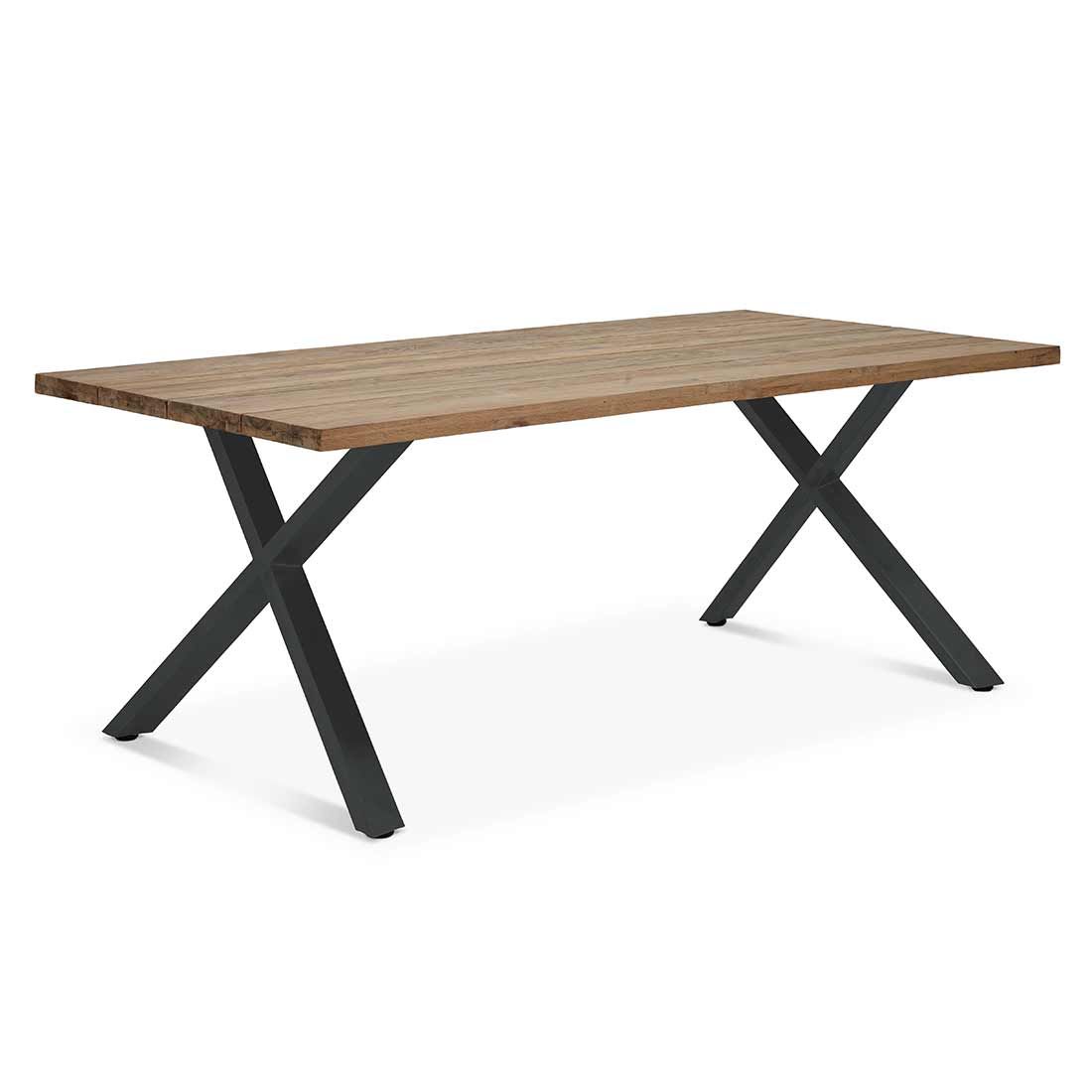 OUTLIV. Hudson Gartentisch 200x100cm Edelstahl/TeakRecycelt