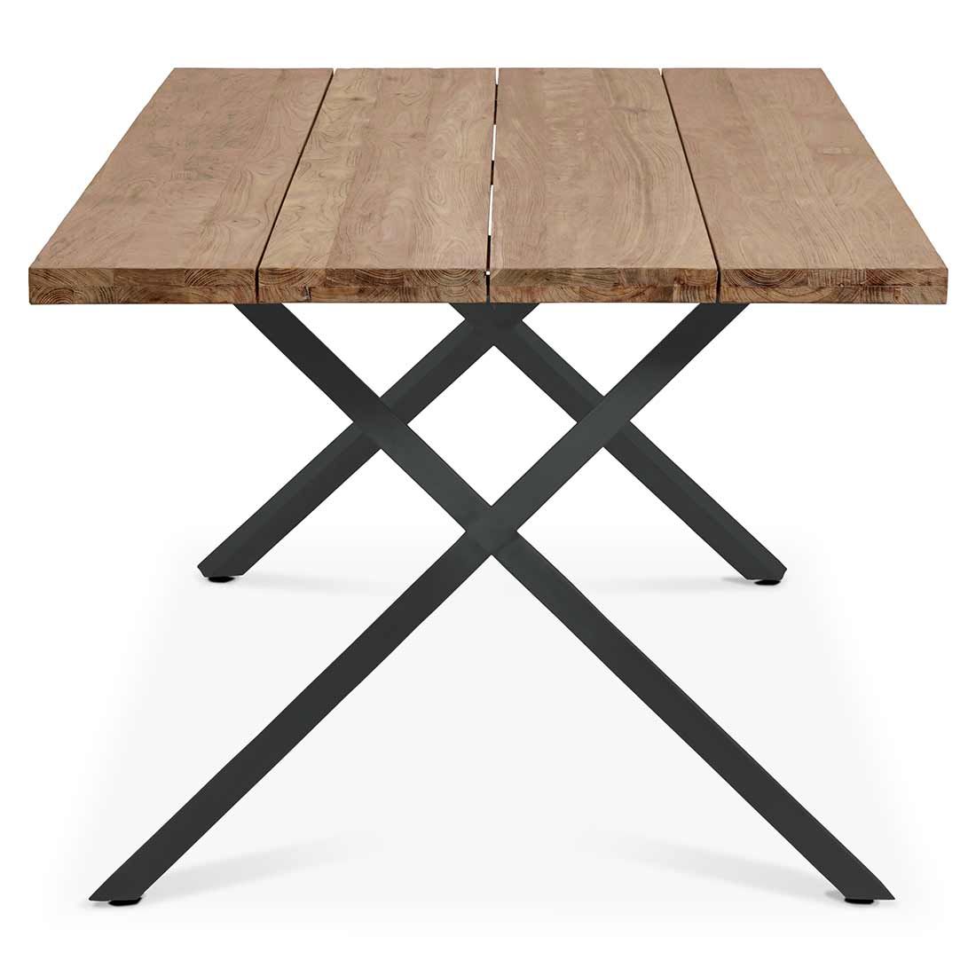 OUTLIV. Hudson Gartentisch 200x100cm Edelstahl/TeakRecycelt