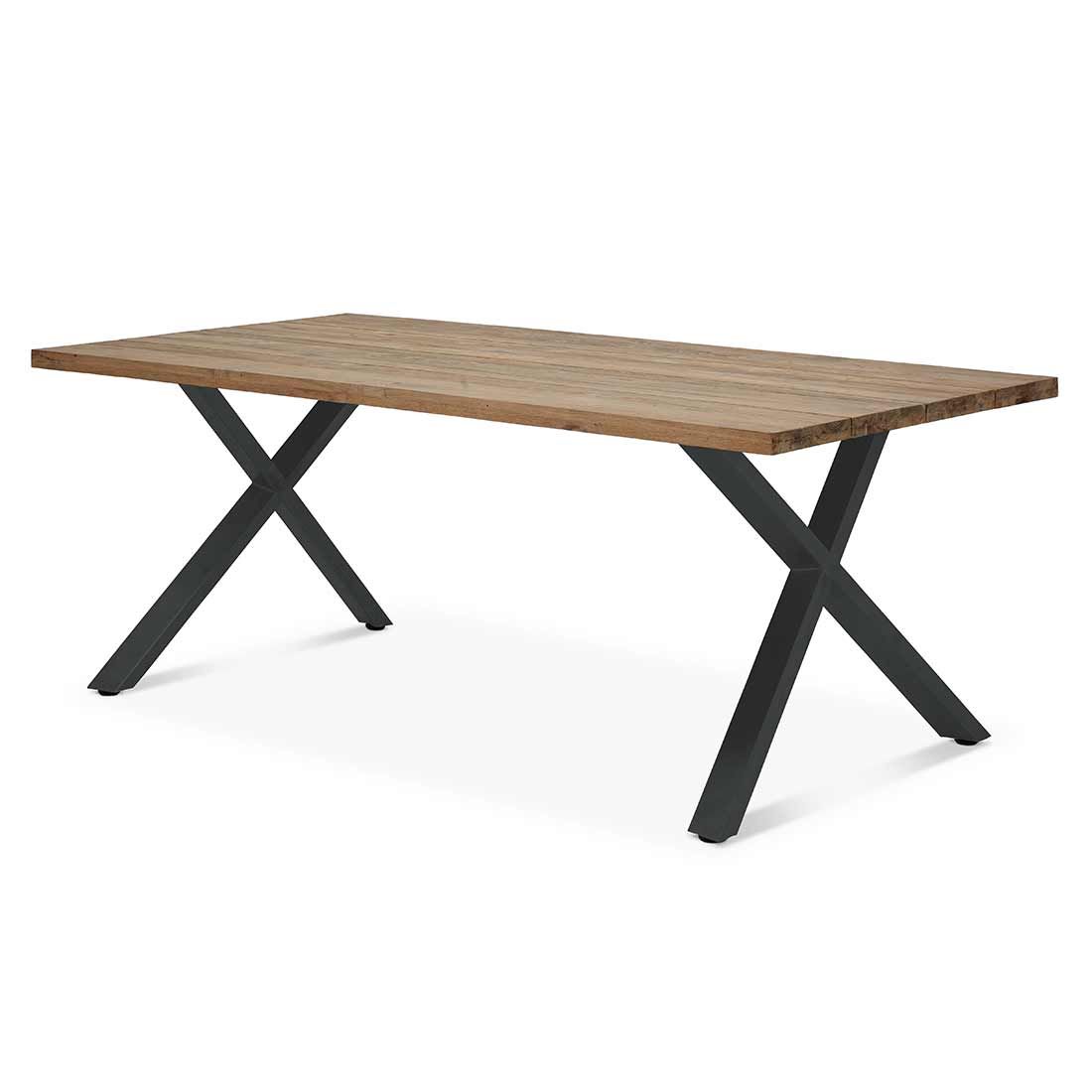 OUTLIV. Hudson Gartentisch 200x100cm Edelstahl/TeakRecycelt