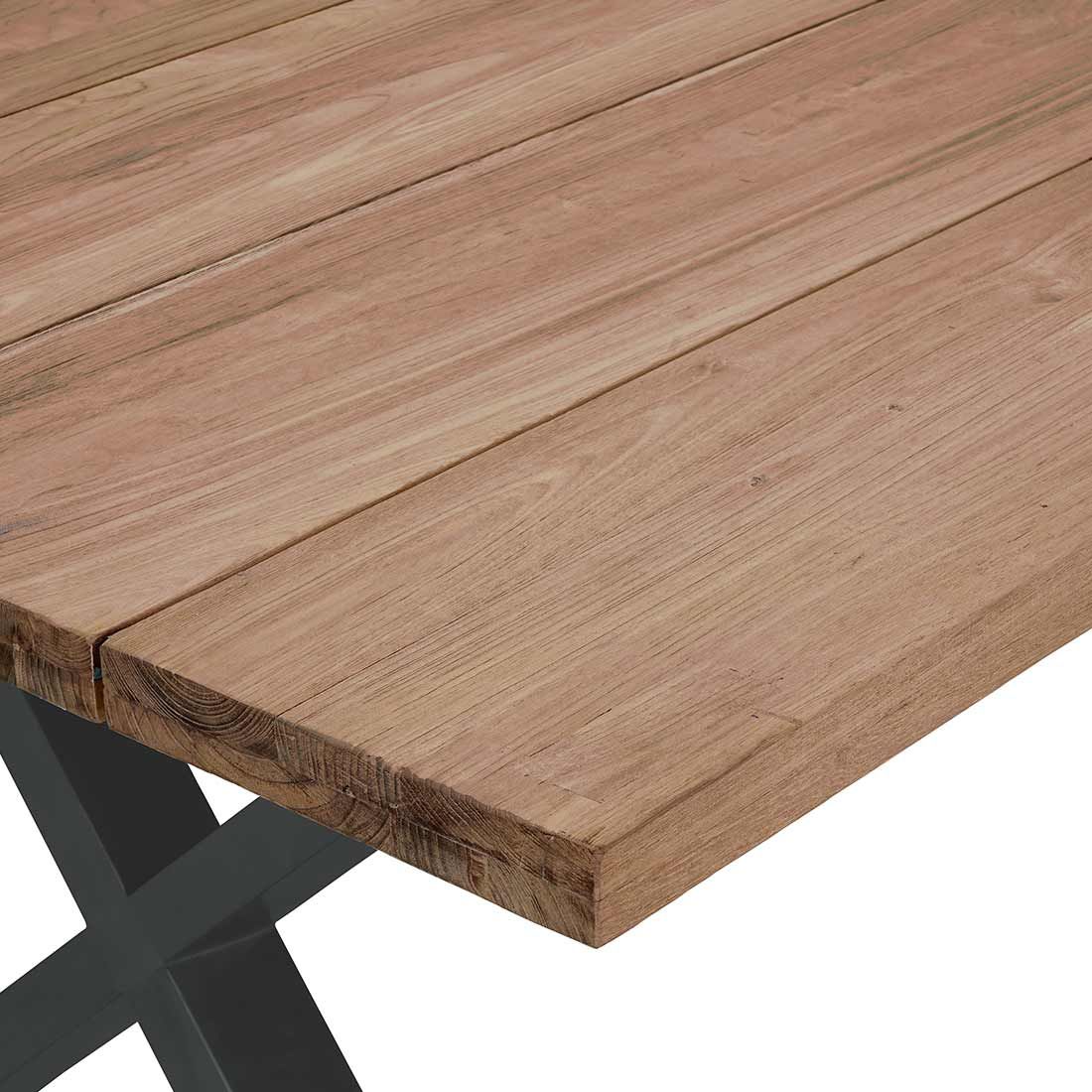 OUTLIV. Hudson Gartentisch 200x100cm Edelstahl/TeakRecycelt