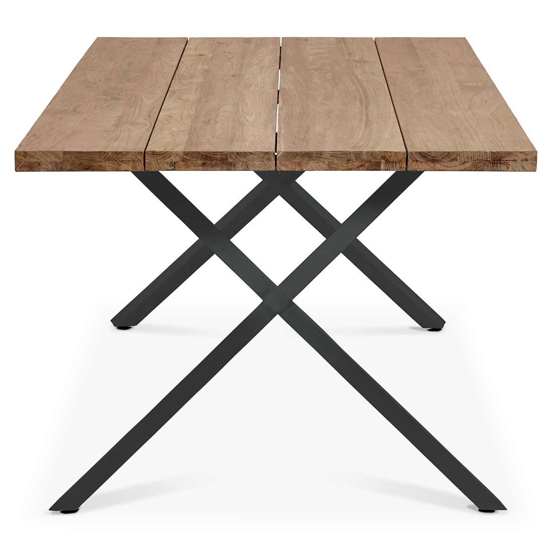 OUTLIV. Hudson Gartentisch 220x100cm Edelstahl/TeakRecycelt