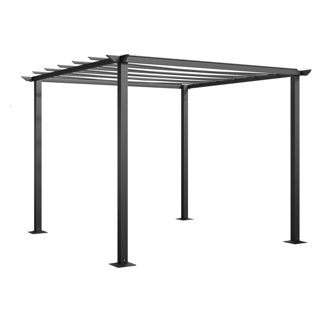 OUTLIV. Gartenpergola 300x300cm Aluminium/Textilene