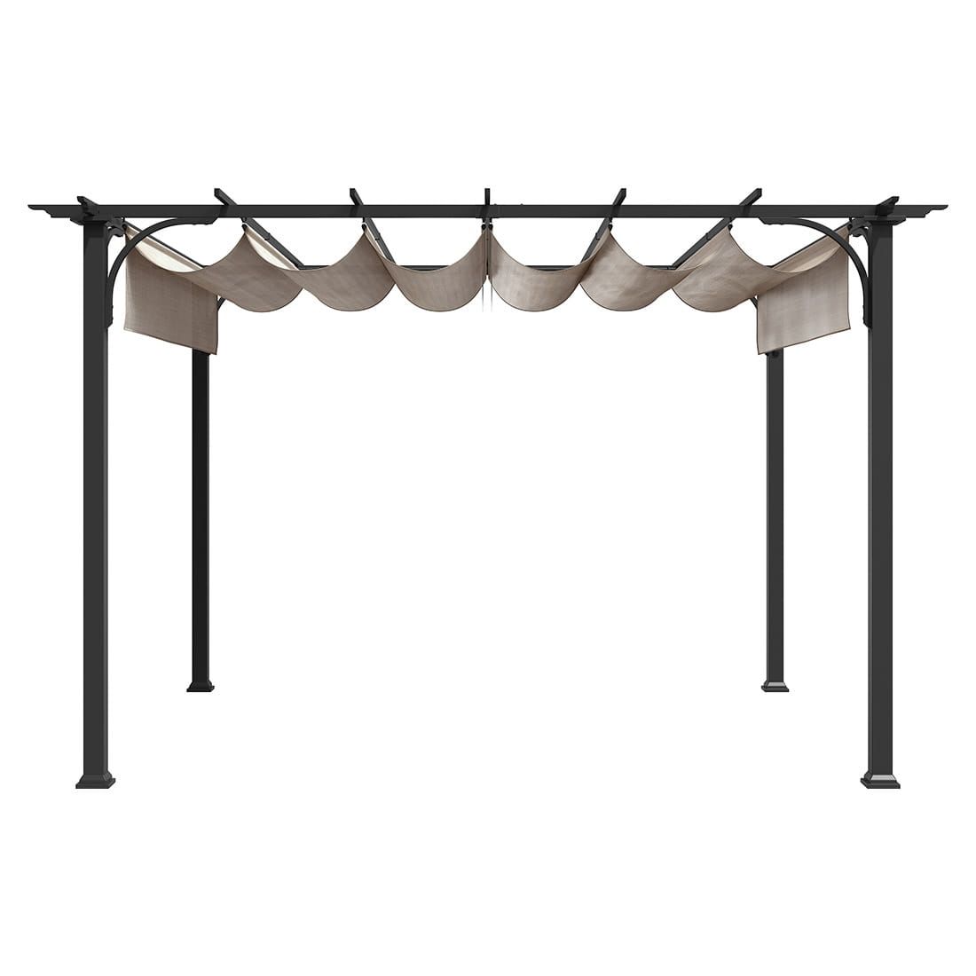 OUTLIV. Gartenpergola 366x274 cm Stahl/Stoff