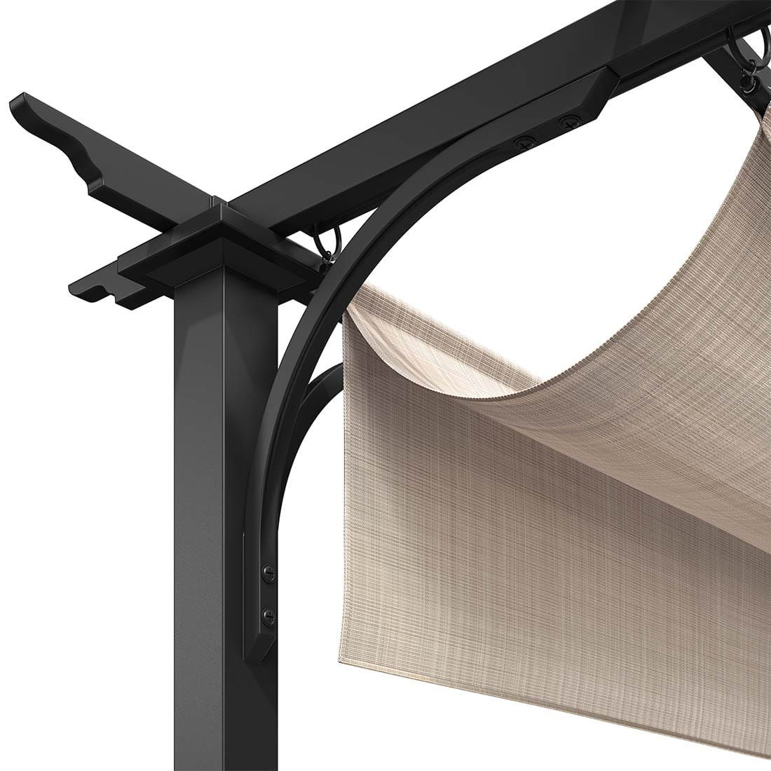 OUTLIV. Gartenpergola 366x274 cm Stahl/Stoff