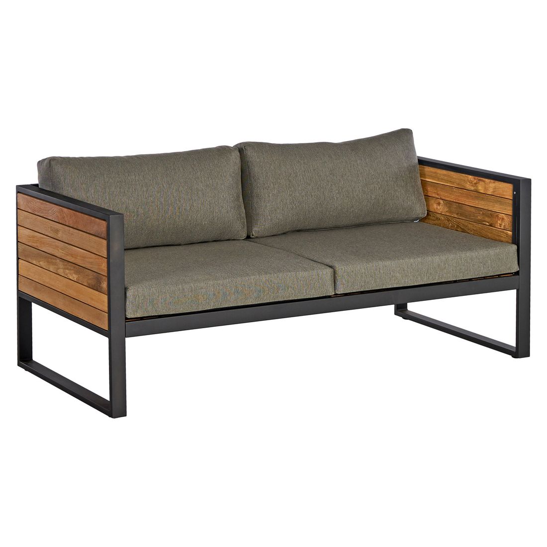 OUTLIV. Rhodos Lounge-Gruppe 4-tlg. Aluminium/Teak/Olefin