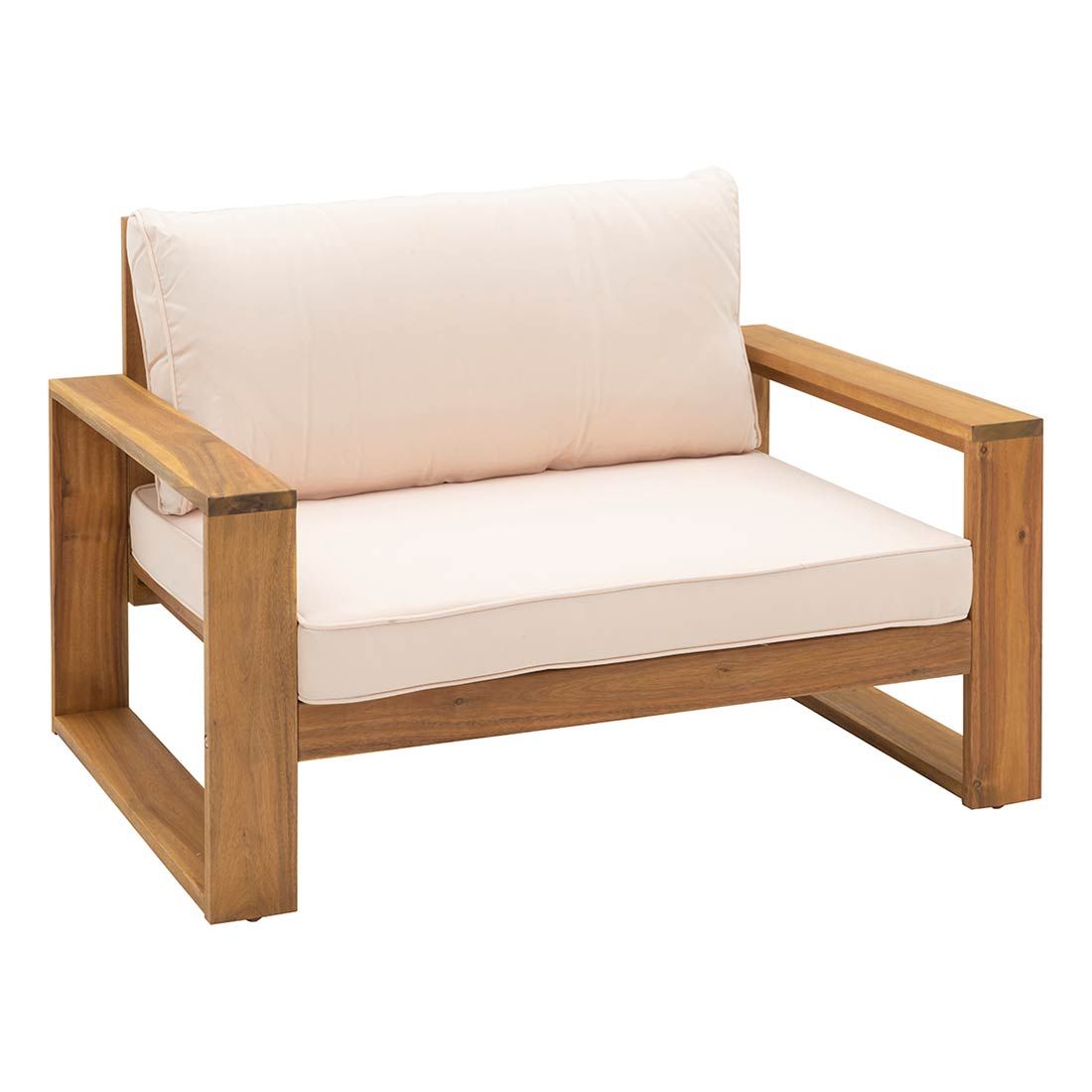 OUTLIV. Santa Cruz Loungesessel Akazie/Polyester