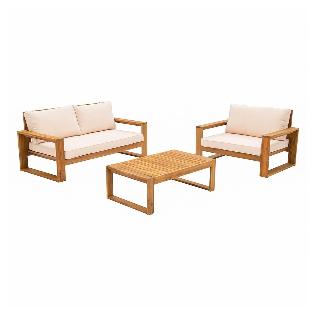OUTLIV. Santa Cruz Loungeset 3-tlg. Akazie/Polyester