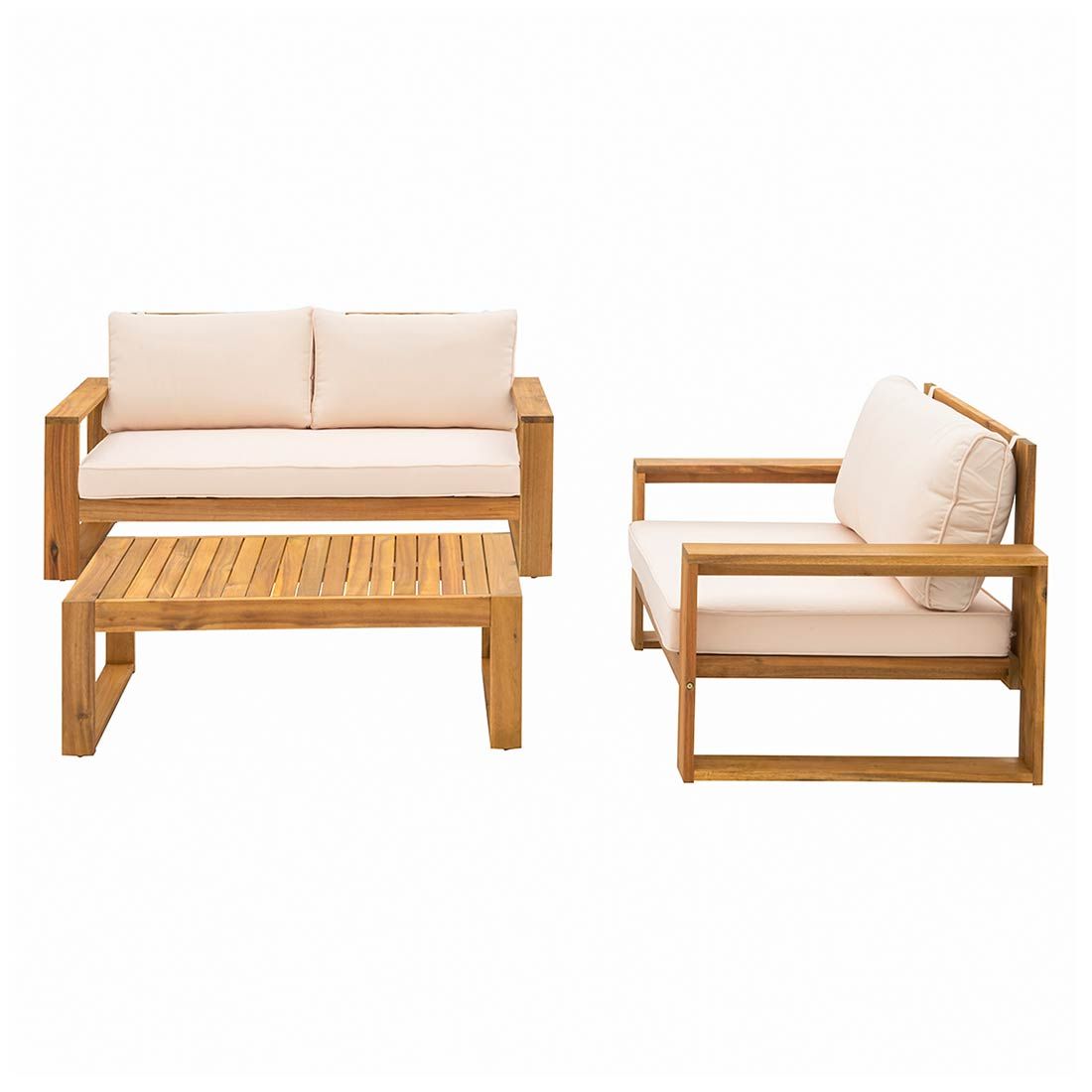 OUTLIV. Santa Cruz Loungeset 3-tlg. Akazie/Polyester