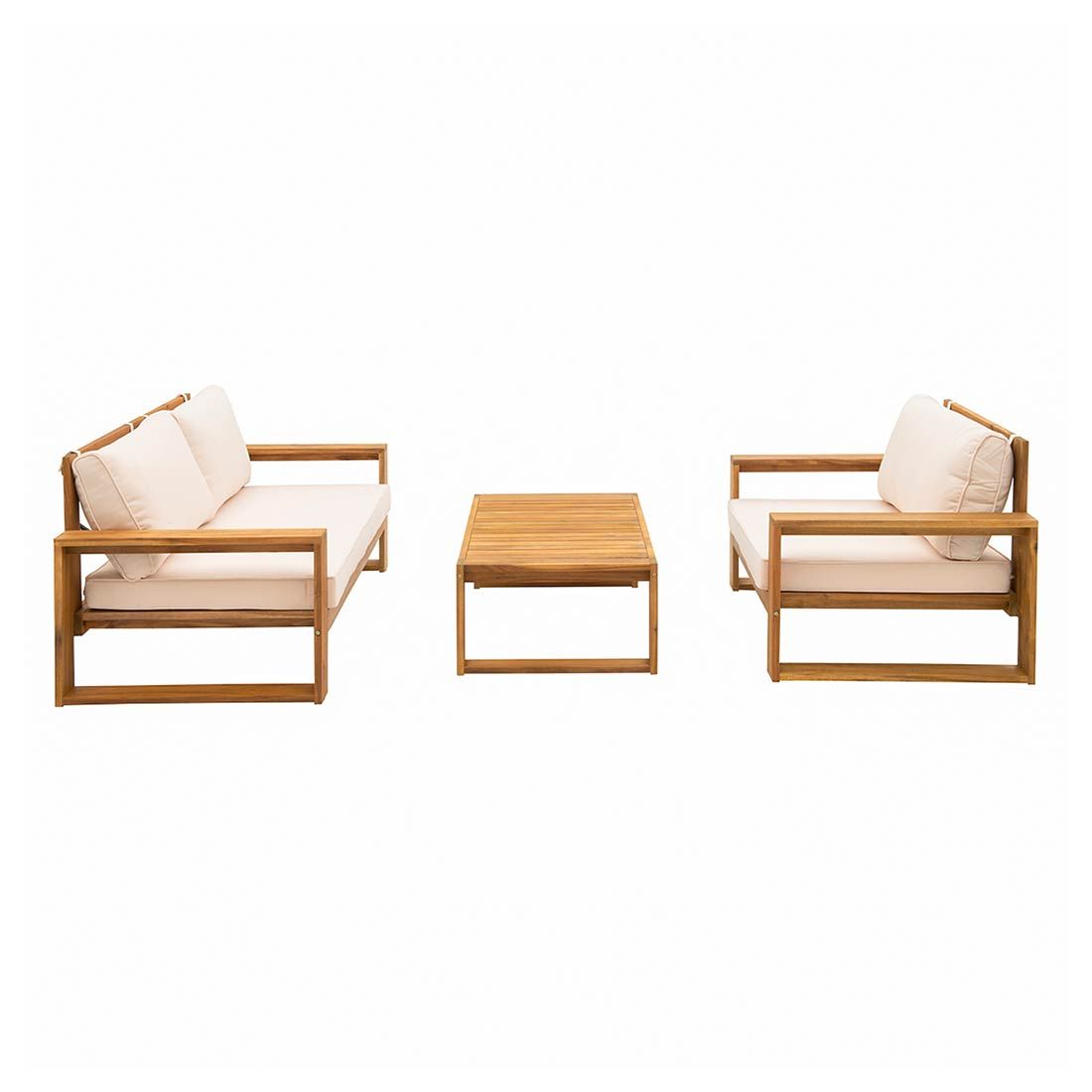 OUTLIV. Santa Cruz Loungeset 3-tlg. Akazie/Polyester