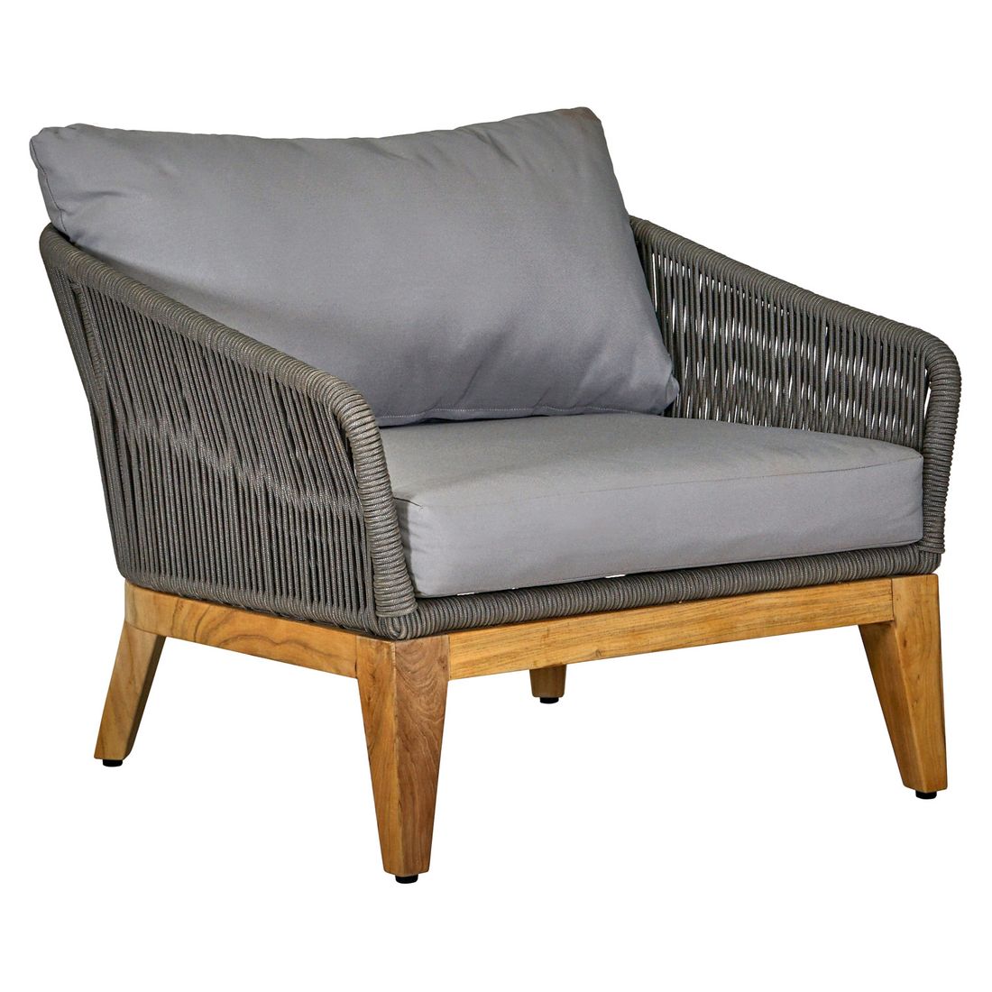 OUTLIV. Santorin Lounge-Gruppe 4-tlg. Teak/Rope/Olefin