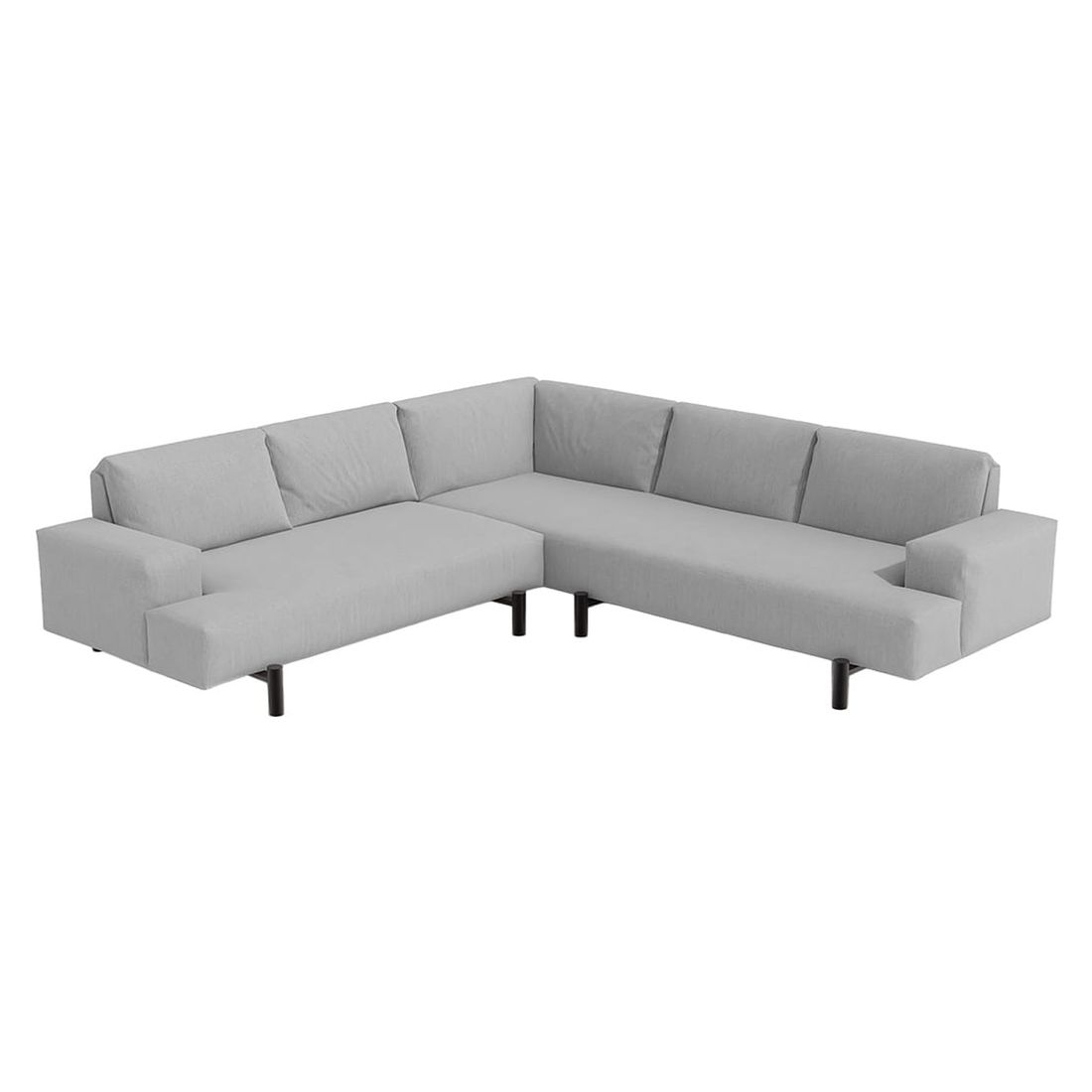 OUTLIV. by Detlef Steves Twins Ecklounge 3-tlg. Aluminium/Sunbrella