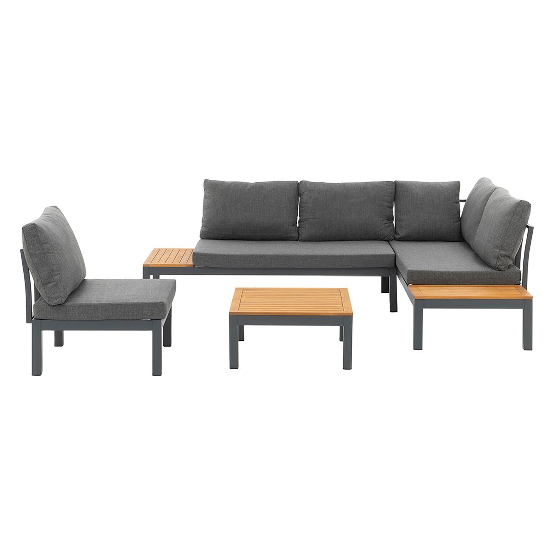 OUTLIV. Venedig Ecklounge 4-tlg. Aluminium/Akazie