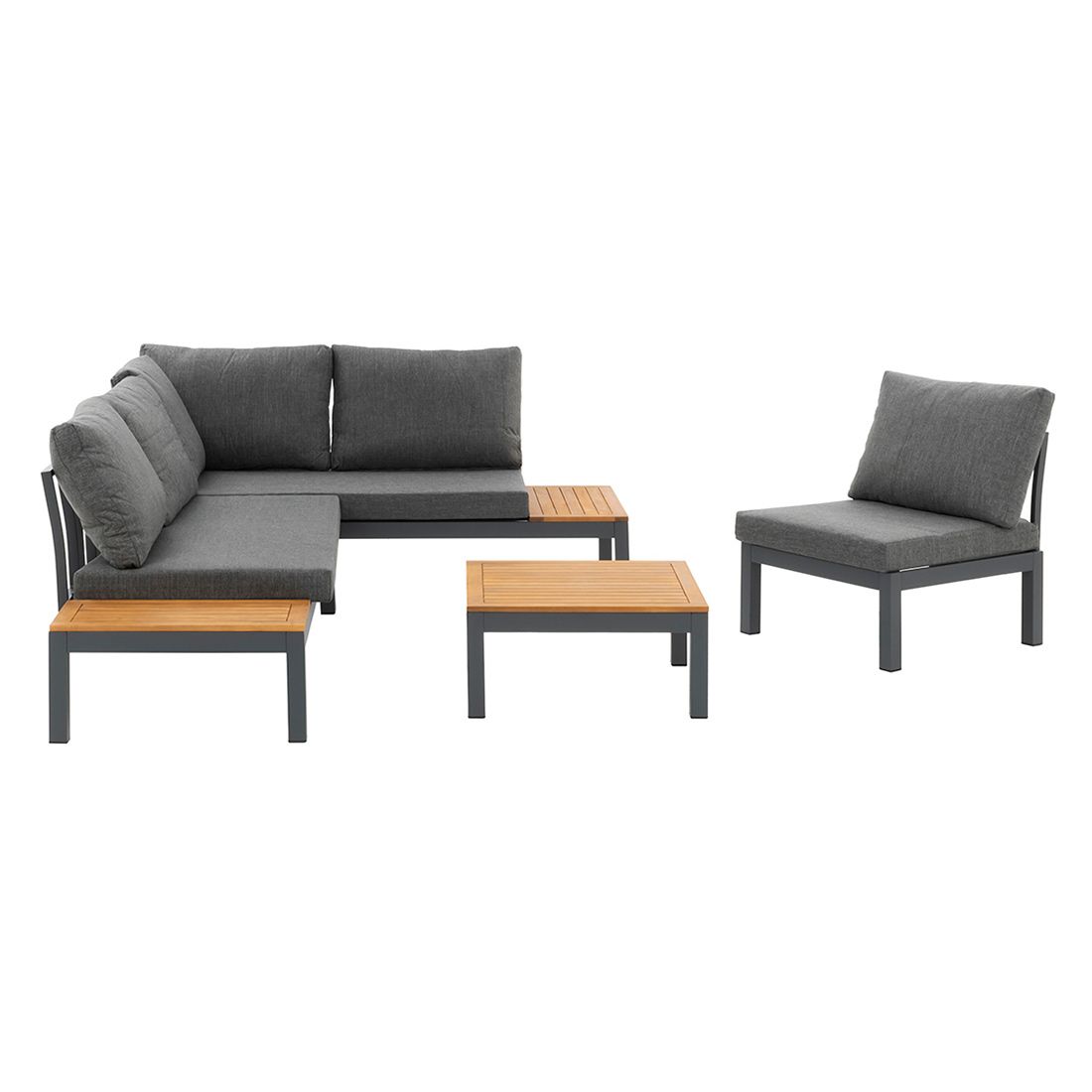OUTLIV. Venedig Ecklounge 4-tlg. Aluminium/Akazie