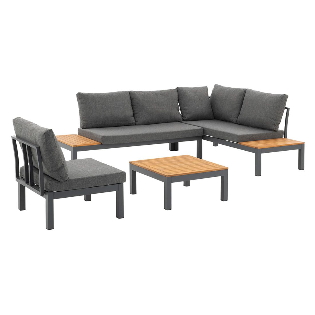 OUTLIV. Venedig Ecklounge 4-tlg. Aluminium/Akazie