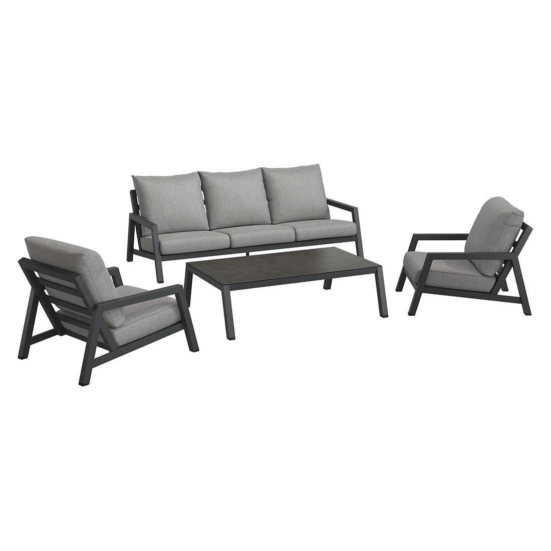 OUTLIV. Yale Lounge-Gruppe 4tlg. Aluminium/Sunproof
