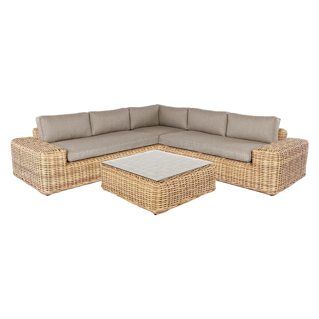 OUTLIV. Yate Ecklounge 4tlg. Geflecht/Olefin