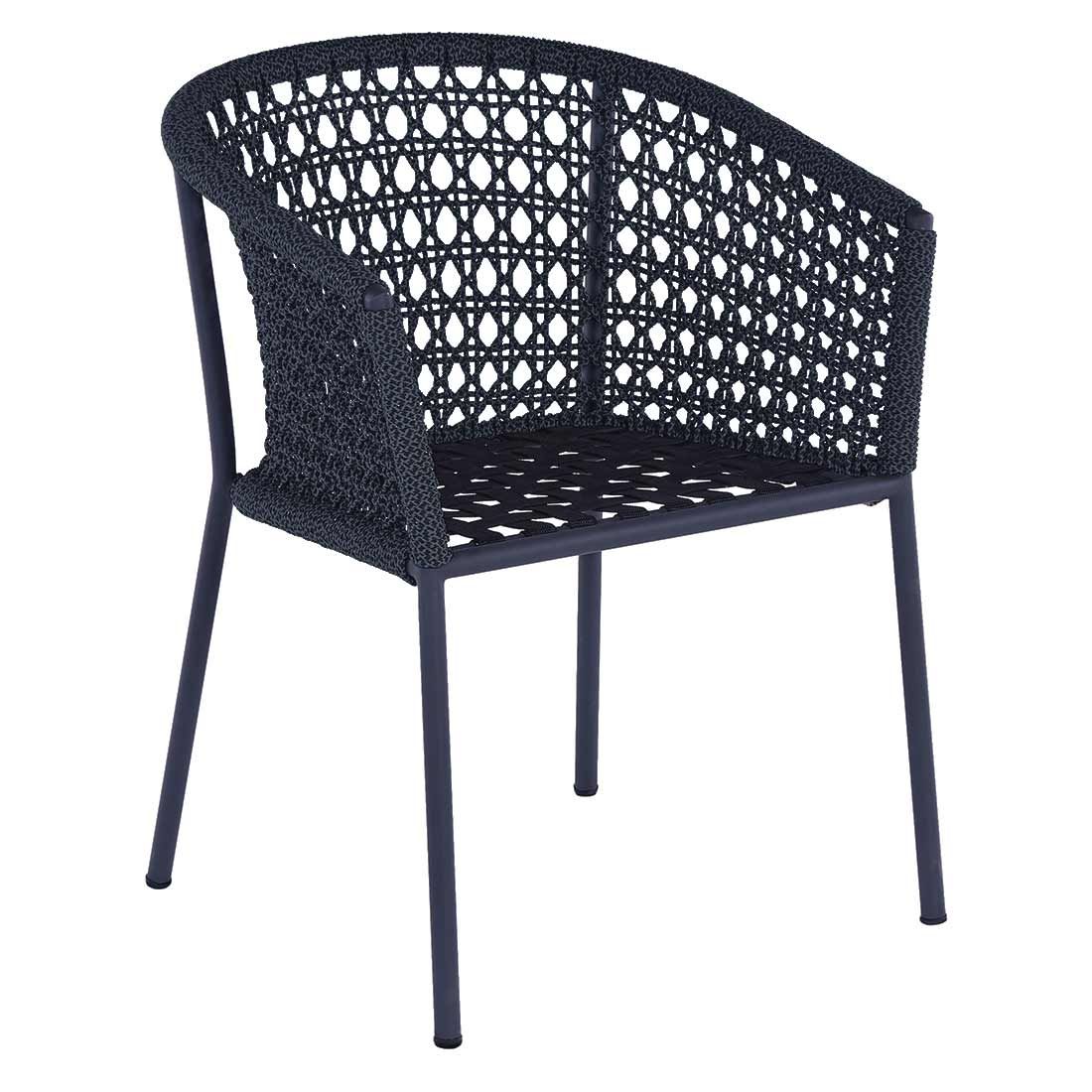 OUTLIV. Zui Diningsessel Aluminium/Rope inkl. Kissen