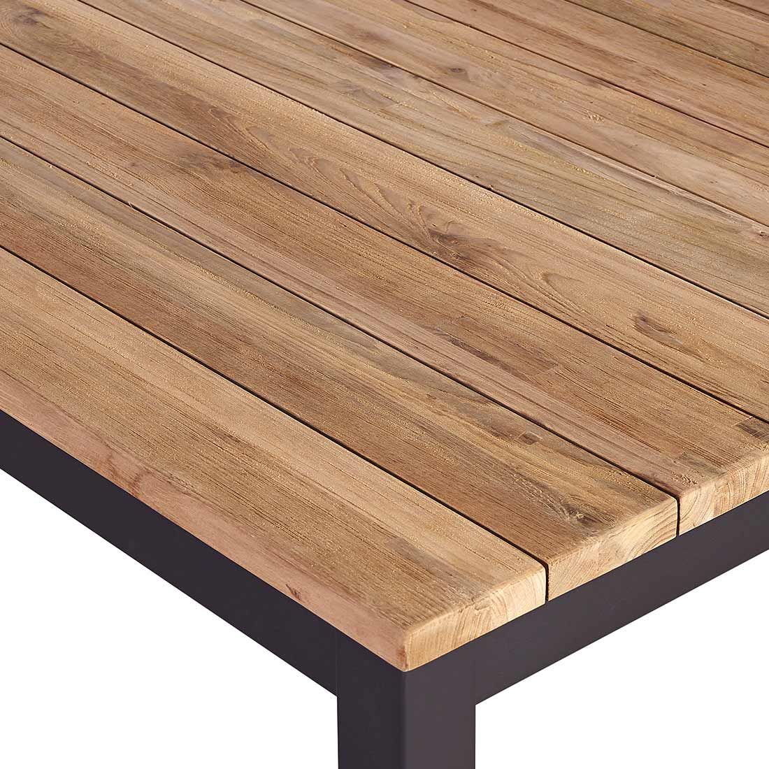OUTLIV. Zui Diningset 7-tlg. Tisch 180/260x100cm Aluminium/Teak recycelt