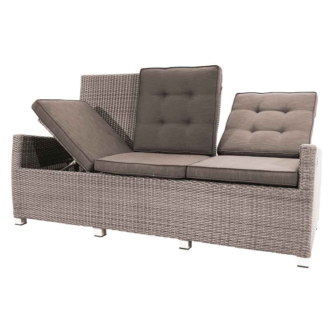 Ploß Nizza Comfort Gartensofa Geflecht/Polster