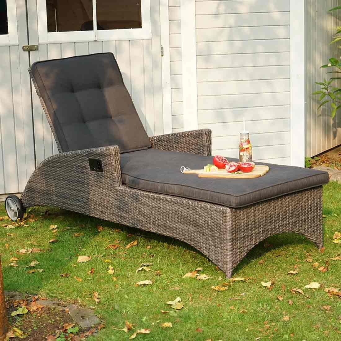 Ploß Rocking Comfort Gartenliege Geflecht