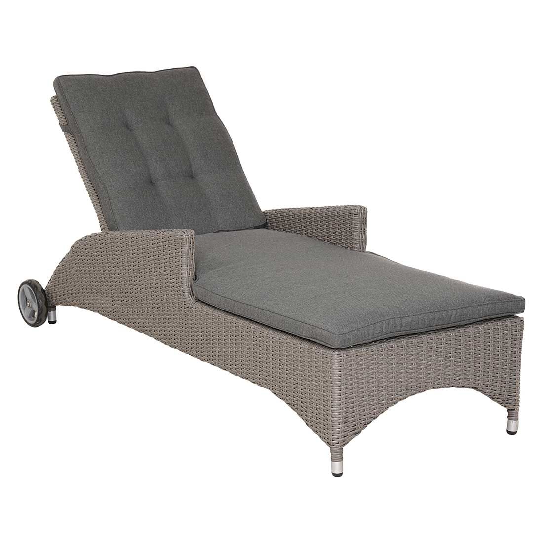 Ploß Vigo Comfort Gartenliege Geflecht/Polster