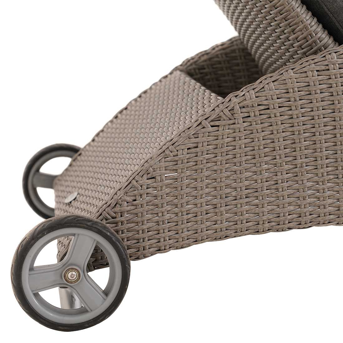 Ploß Vigo Comfort Gartenliege Geflecht/Polster