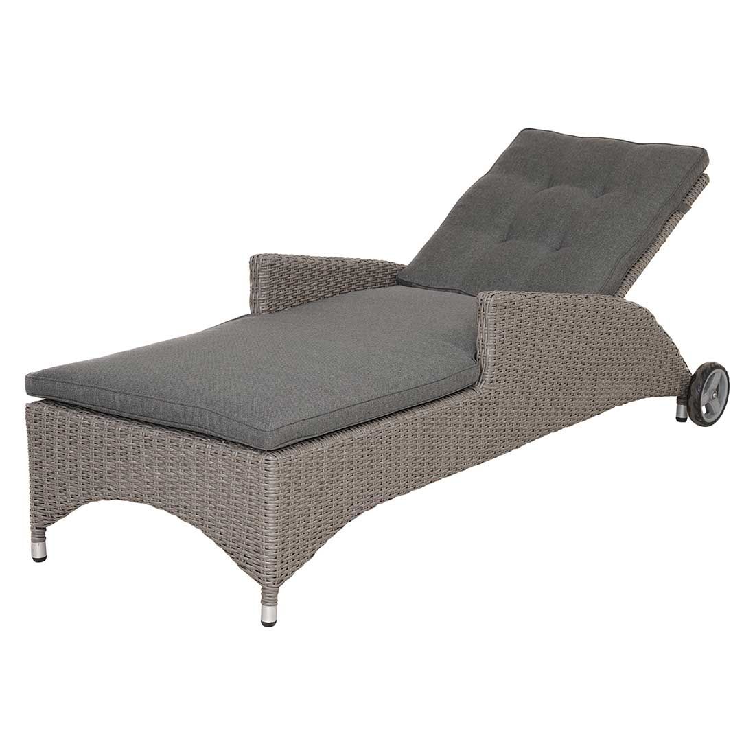 Ploß Vigo Comfort Gartenliege Geflecht/Polster