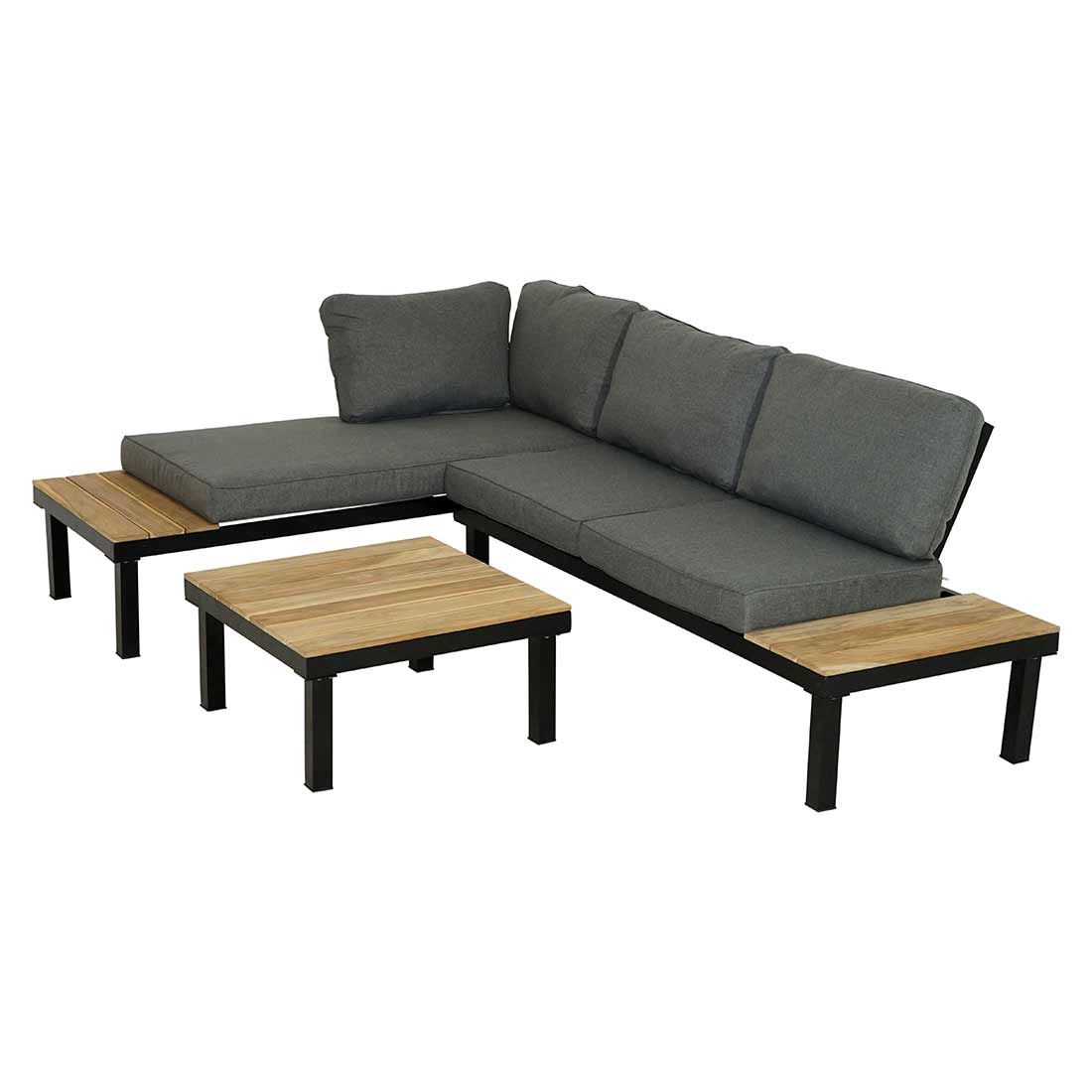 Ploß Xanten Ecklounge Aluminium/Akazie